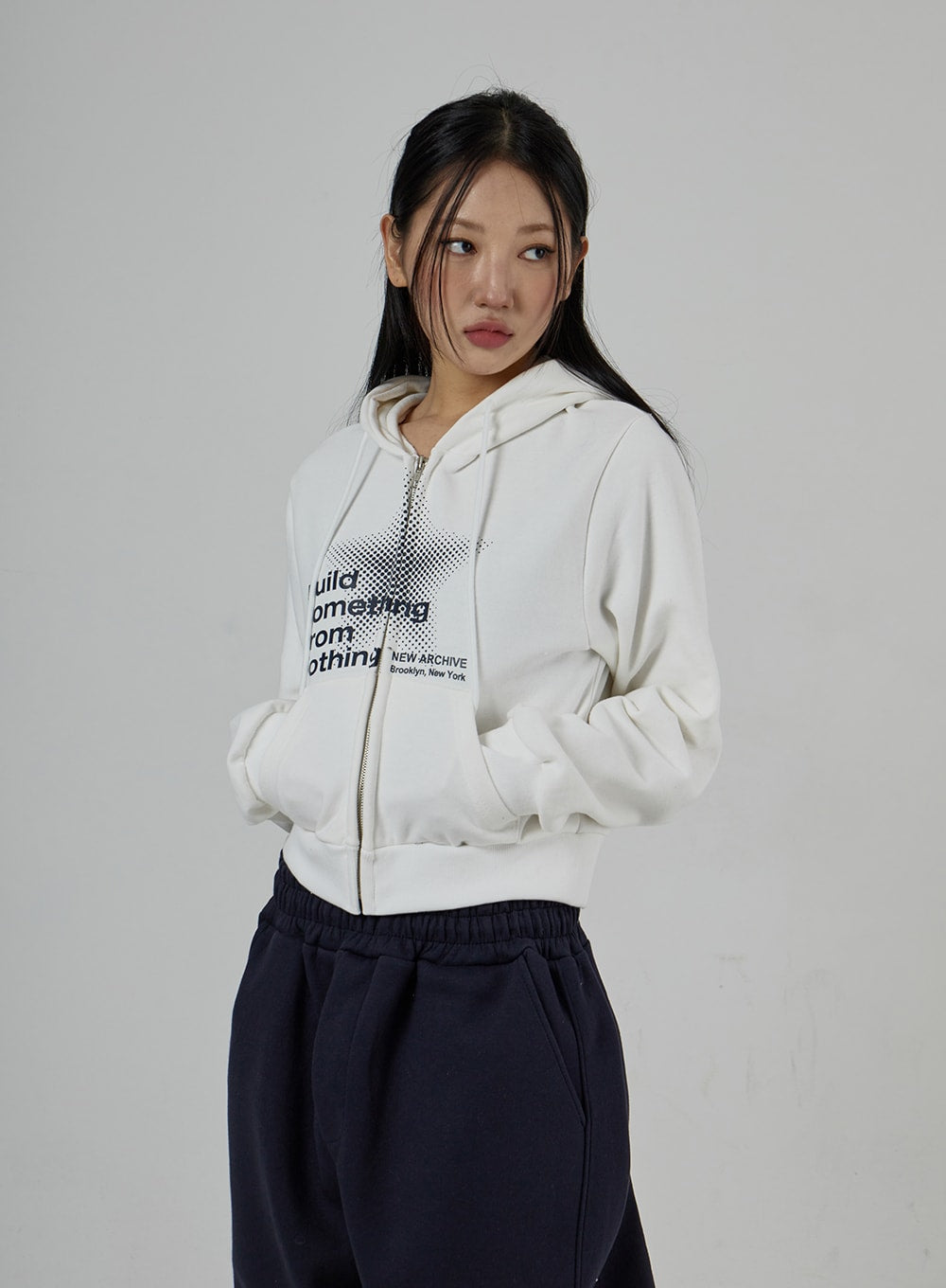 Graphic Zipper Hoodie CD27