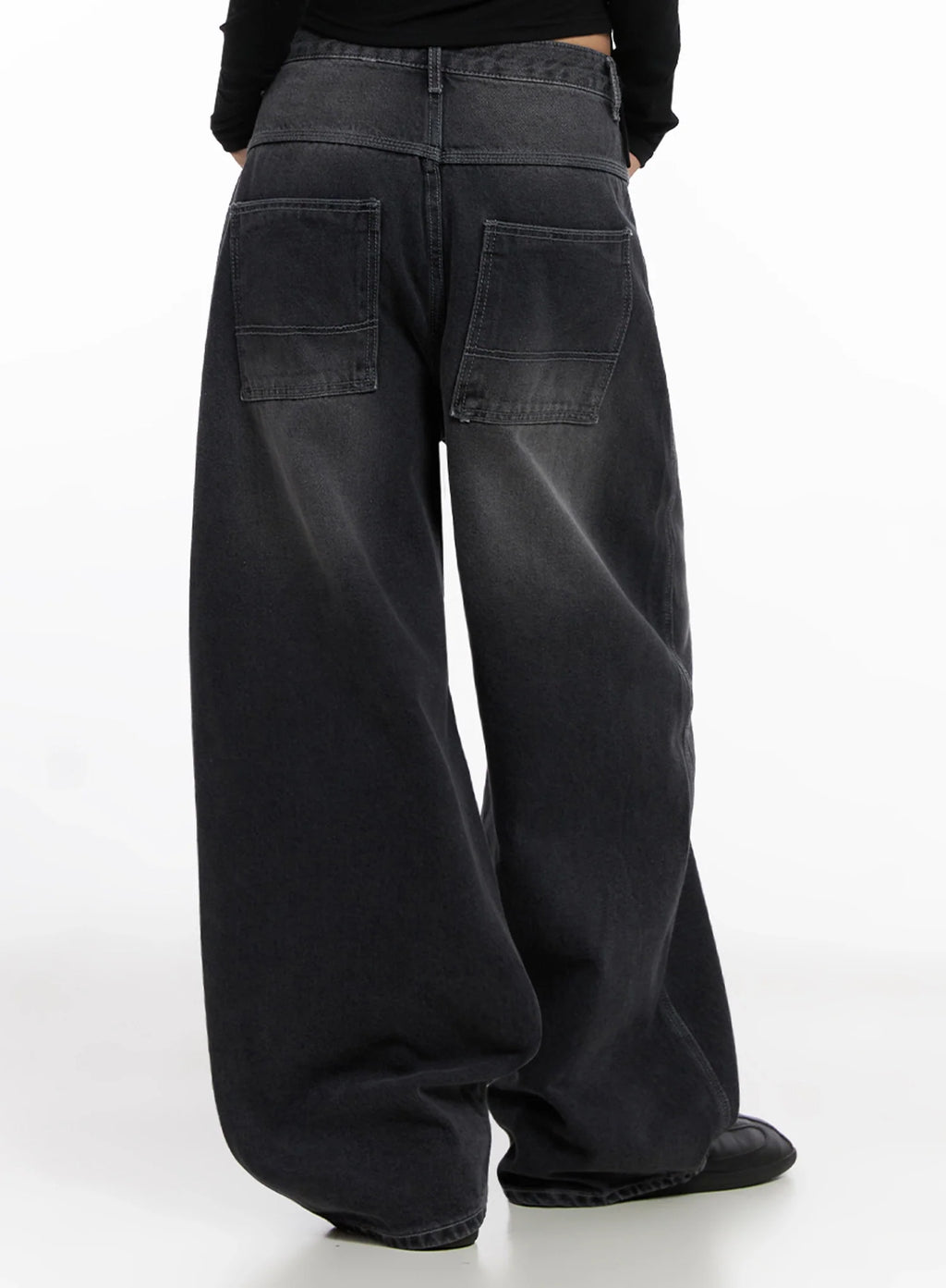 Casual Wide-Leg Baggy Jeans IS515