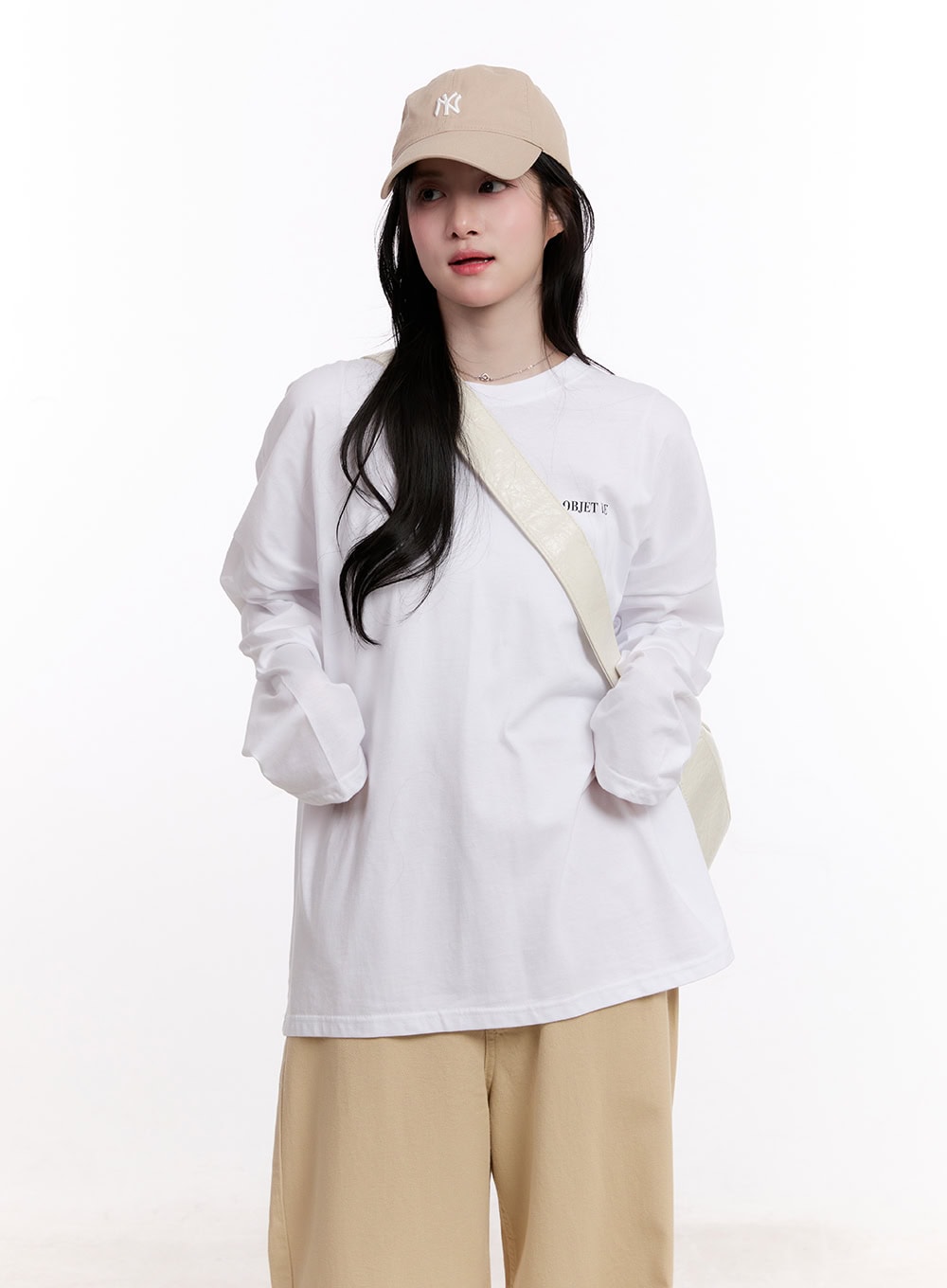 Graphic Oversize Long-Sleeve T-Shirt CM527