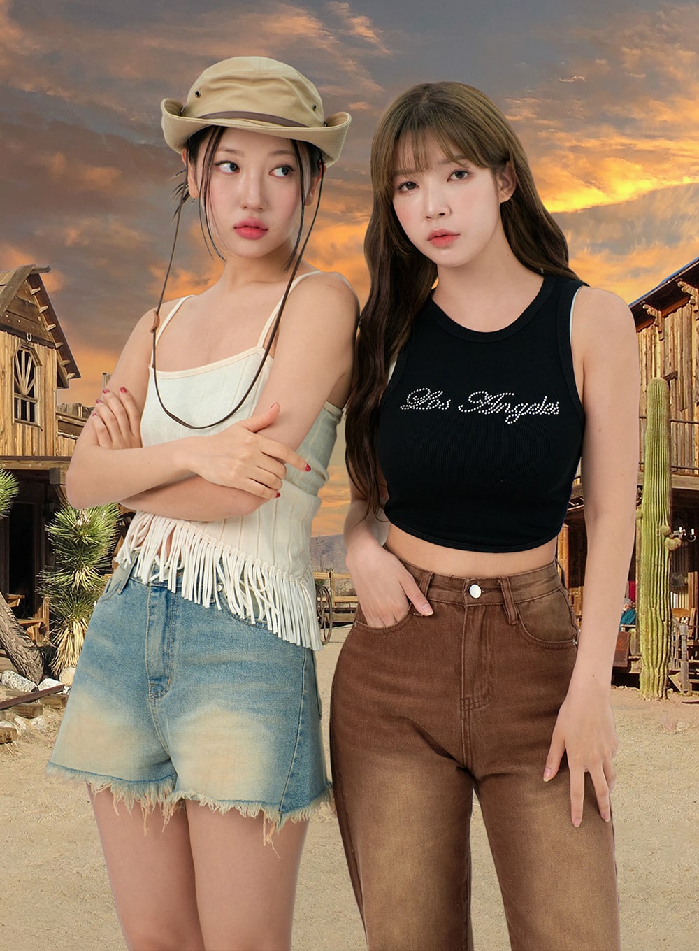 Mid-Rise Denim Shorts BU308