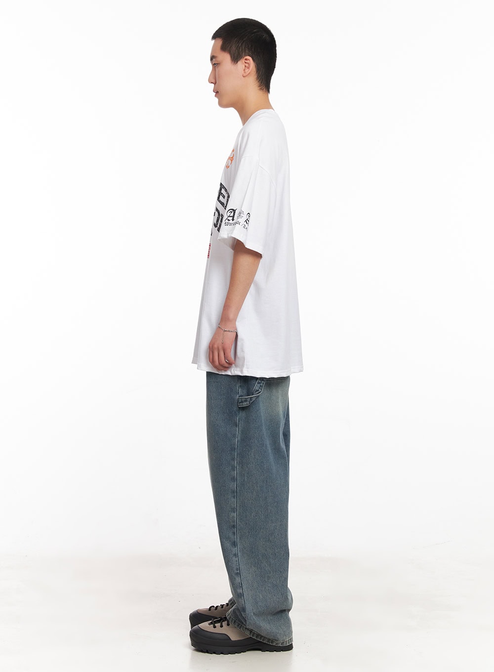 Men's Oversized Graphic T-Shirt IY505