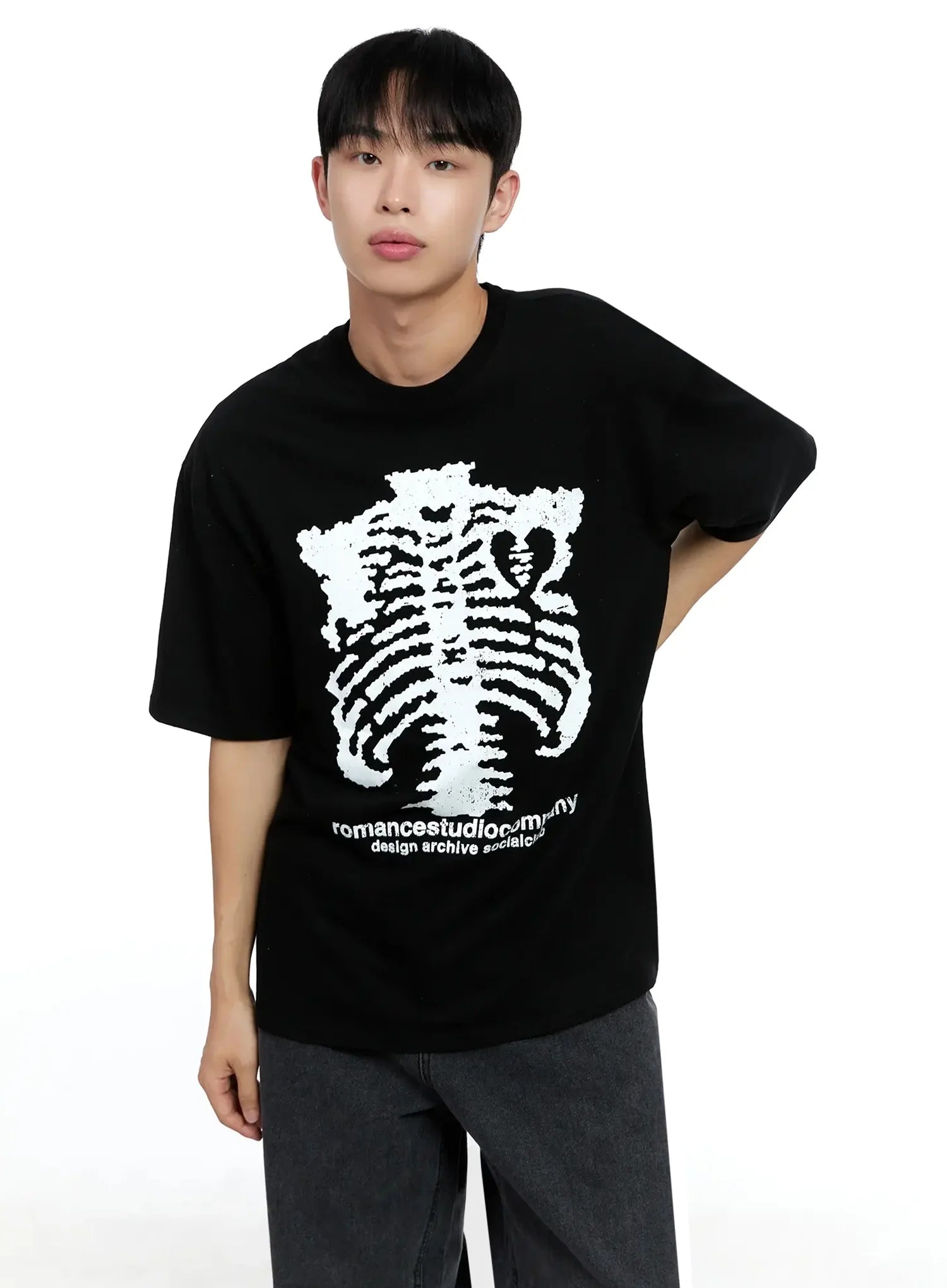 Men's Skeleton Graphic T-shirt IG520