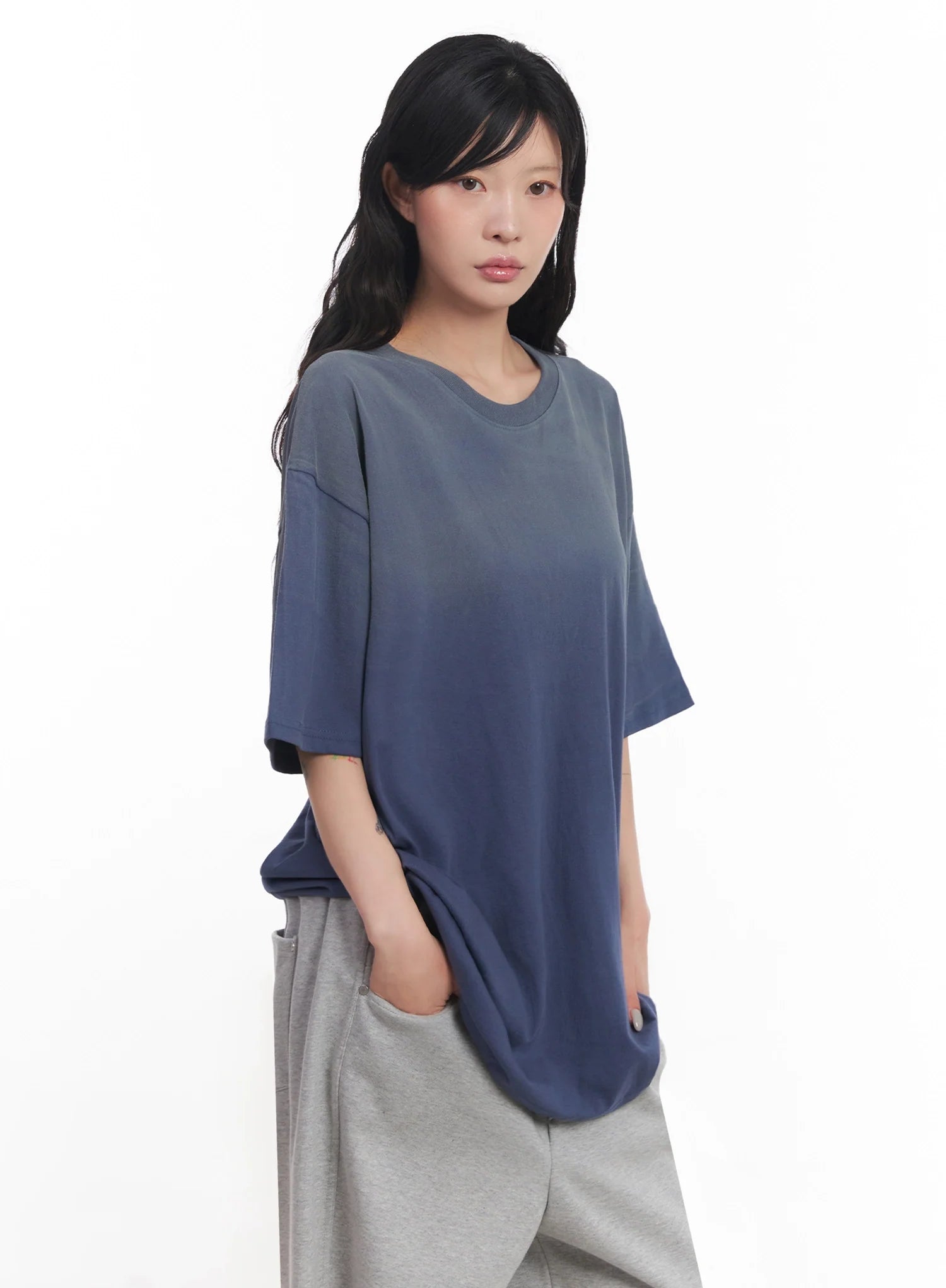 Oversized Gradient Fade T-Shirt IC503