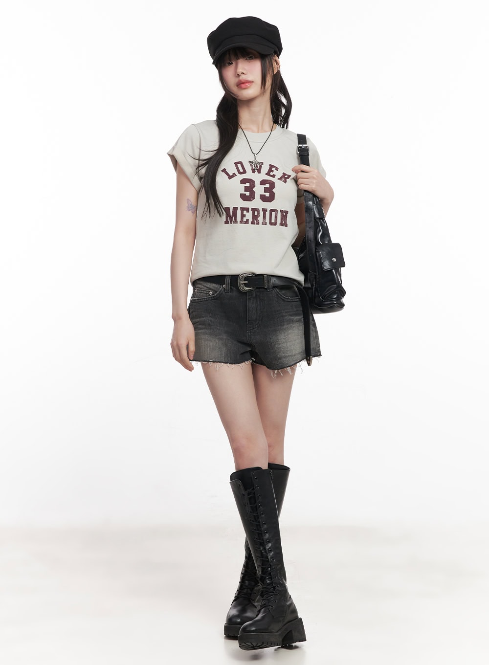 "33" Graphic Cropped Tee CY521