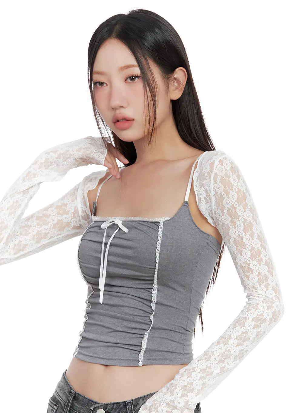 Sheer Rose Bolero Cardigan CL508