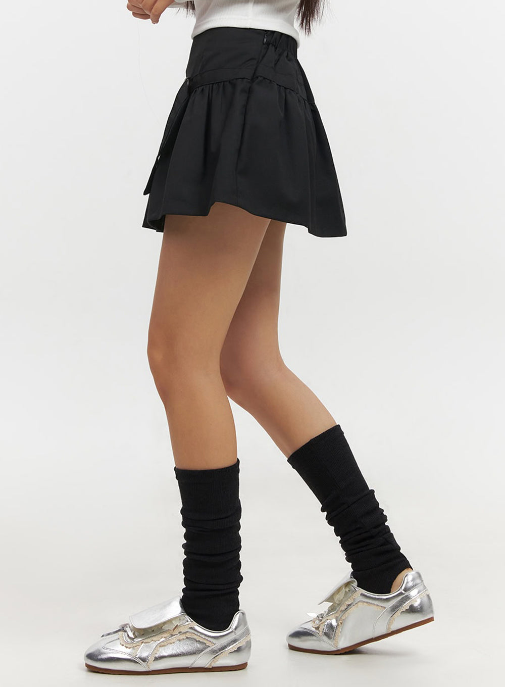 Shirred Mini Skirt IF510