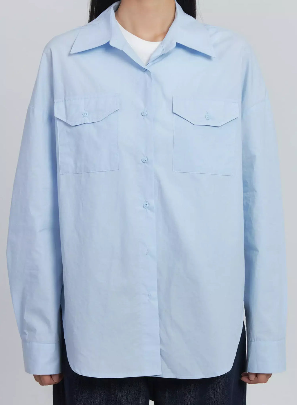 Collared Button-Up Shirt IU512