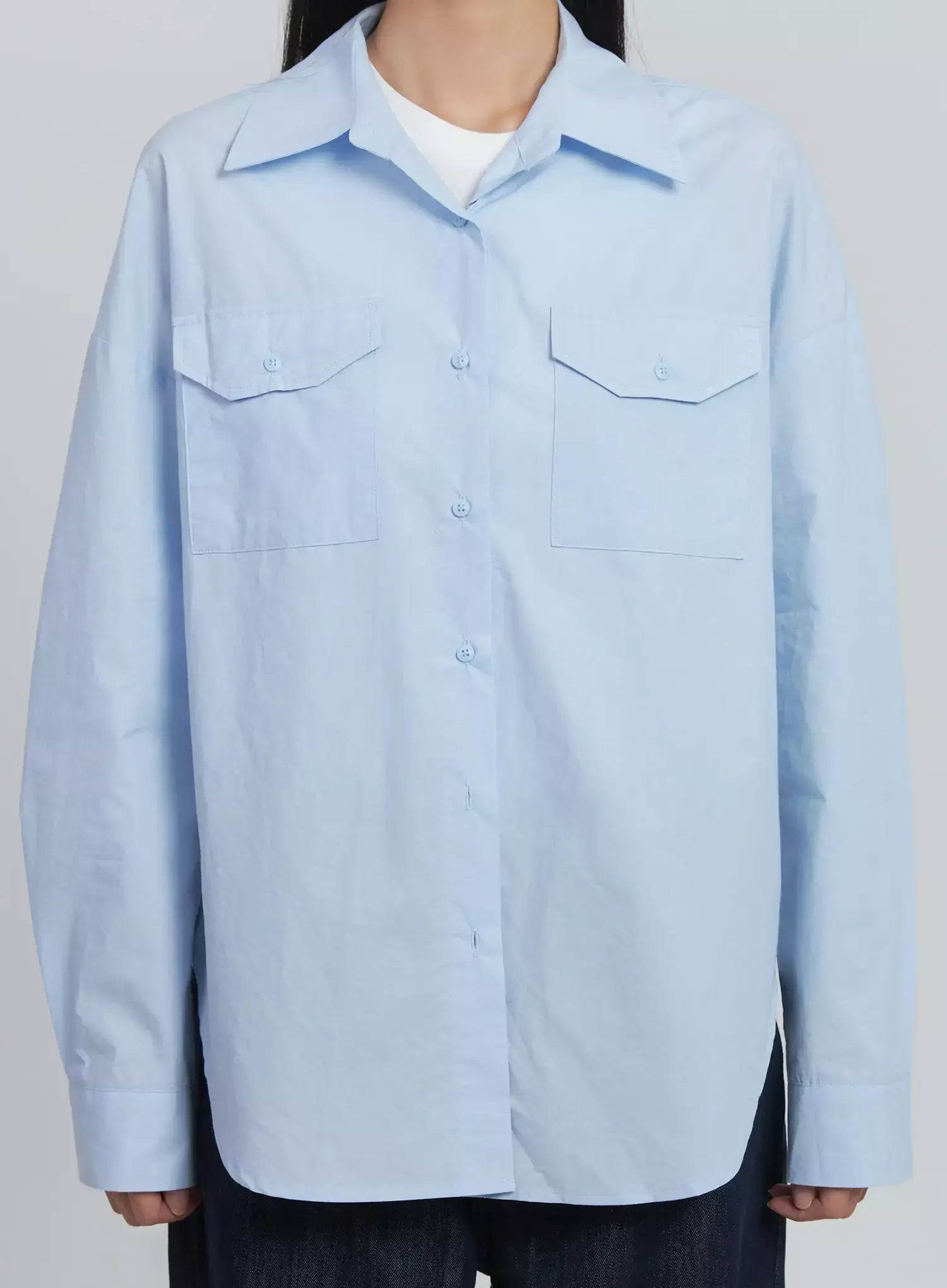 Collared Button-Up Shirt IU512