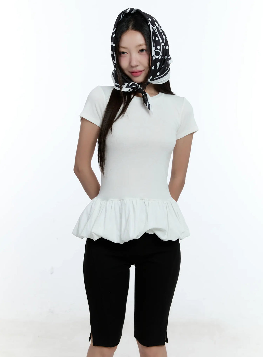 Balloon-Fit Mini Dress CU527