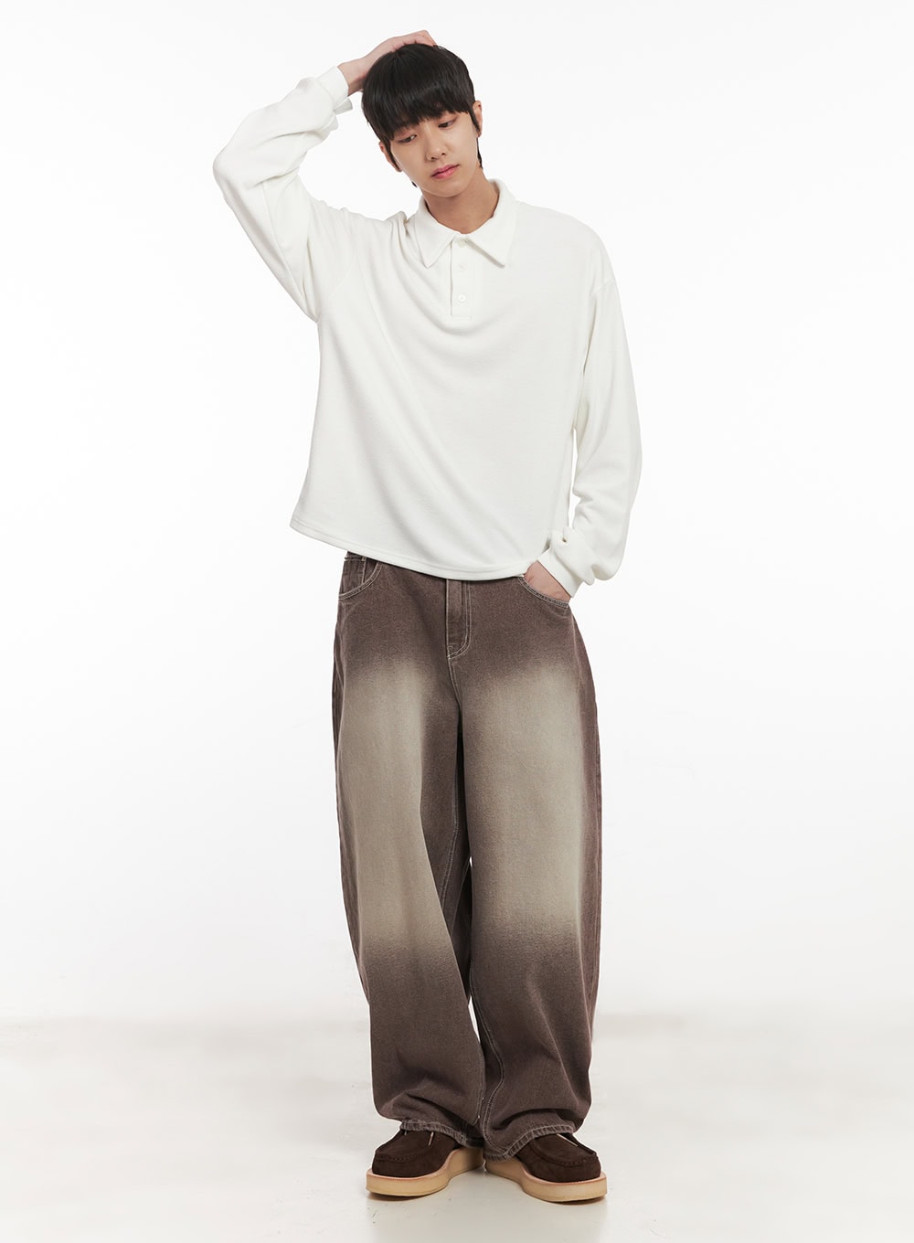 Men's Collared Long Sleeve Shirt IM519