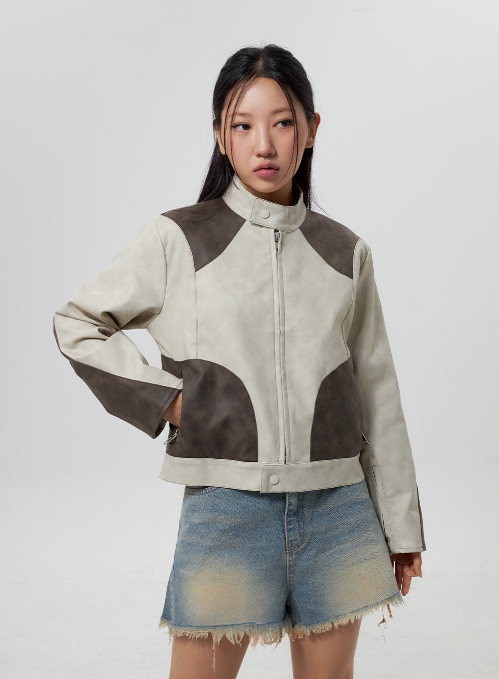 Faux Leather Jacket CY323