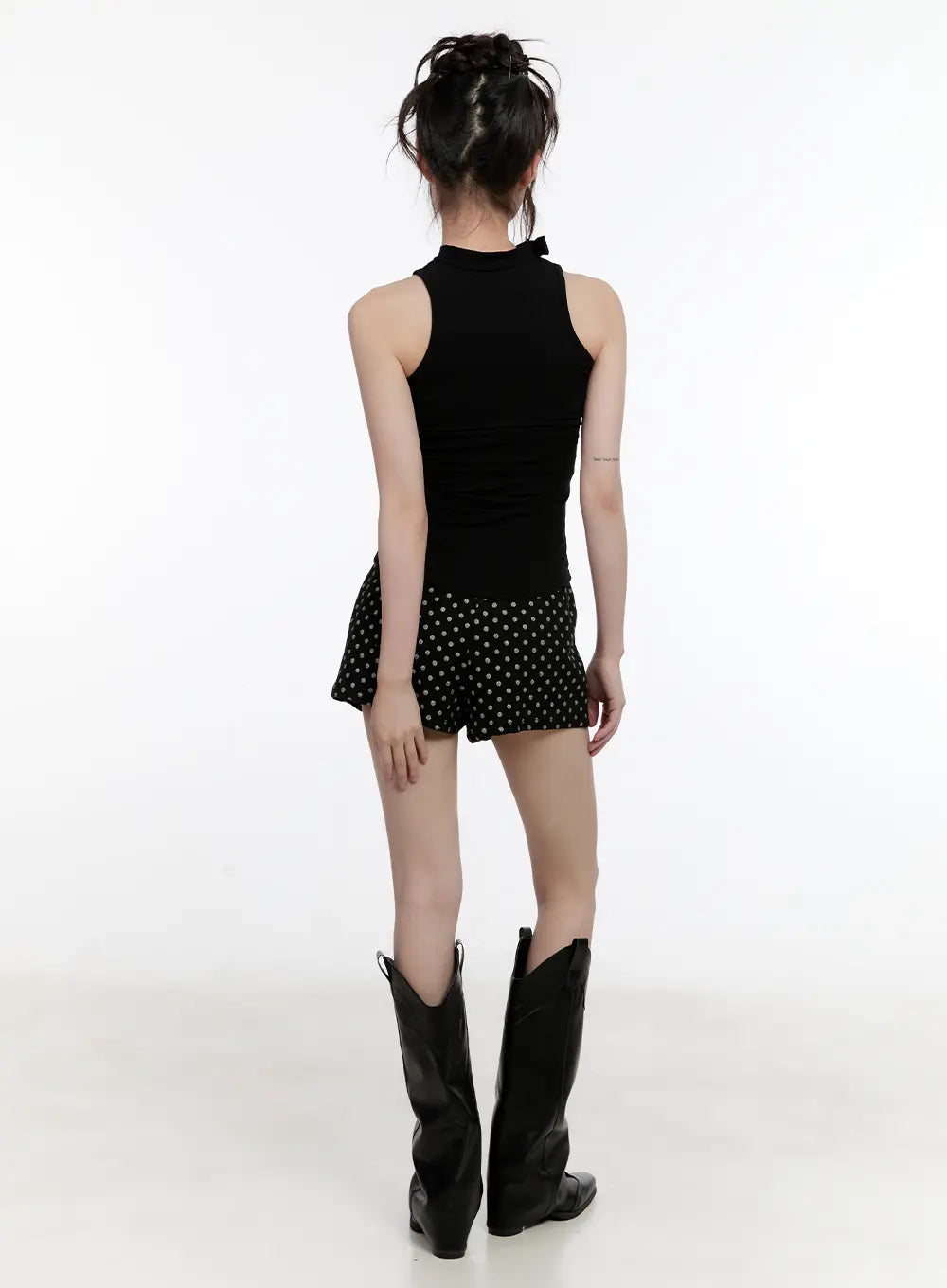 High-Neck Zip-Up Tank CL504