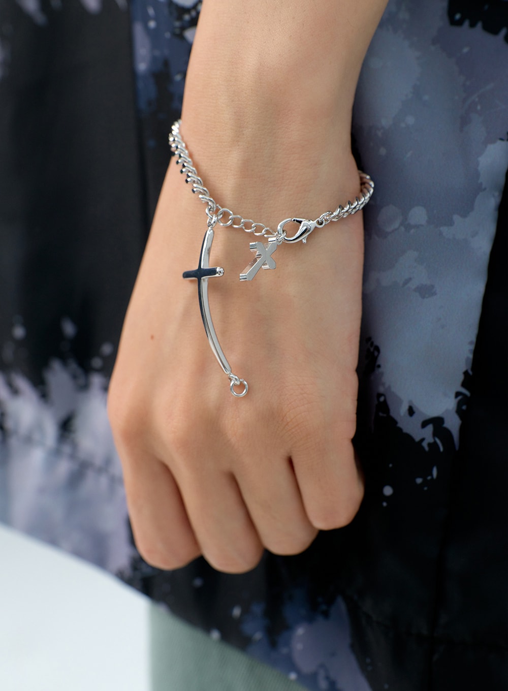 Chain Bracelet with Cross IG312