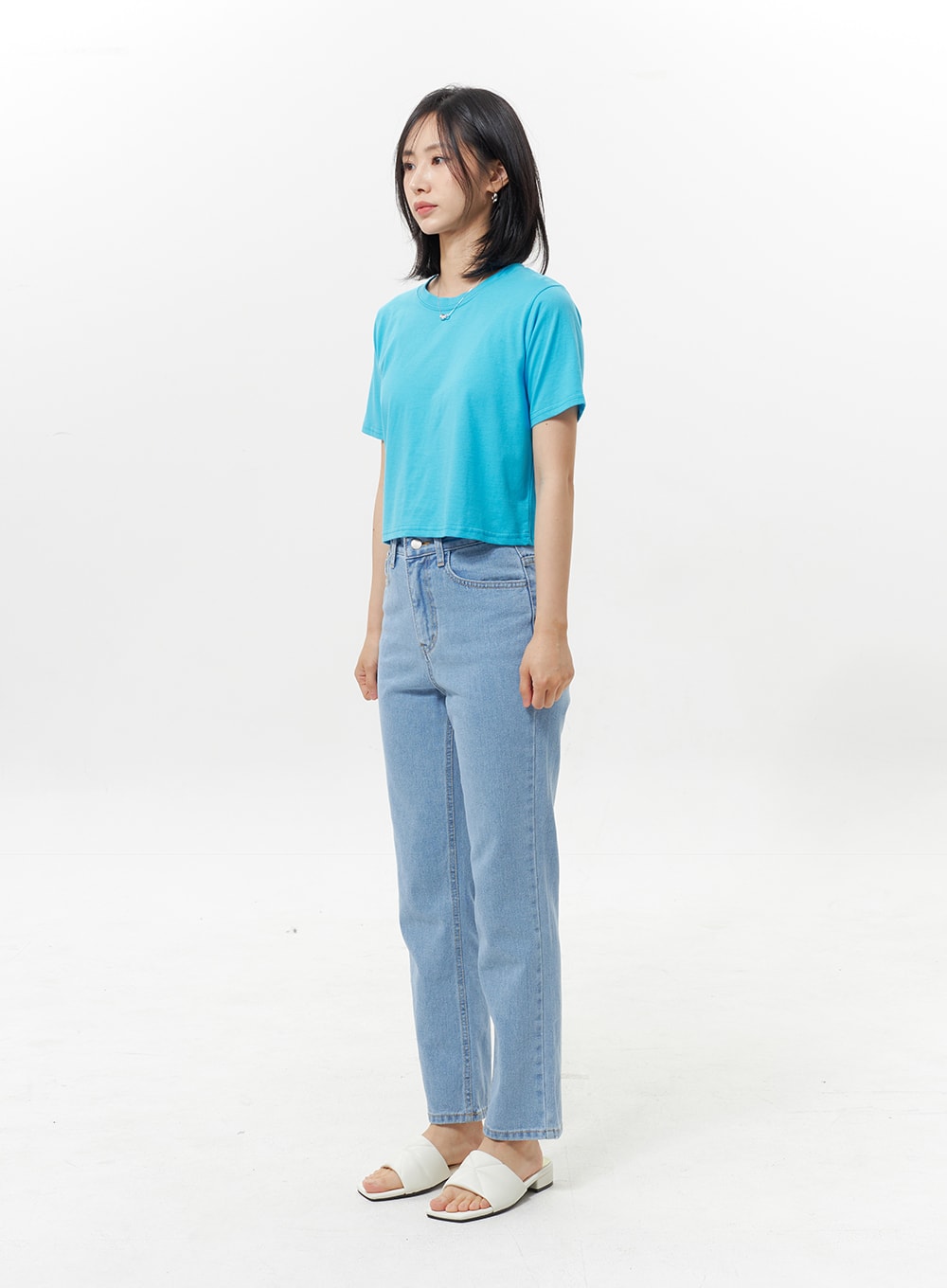 Cropped Color Tee OY330