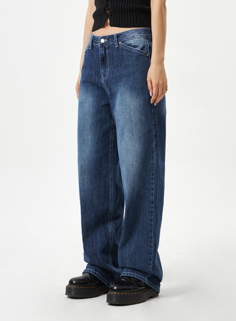 Dark Blue Baggy Pants CA321