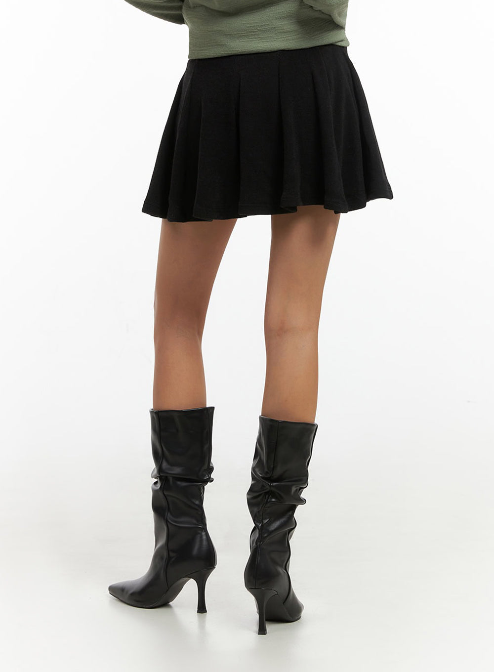 Flare Banded Mini Skirt IO409