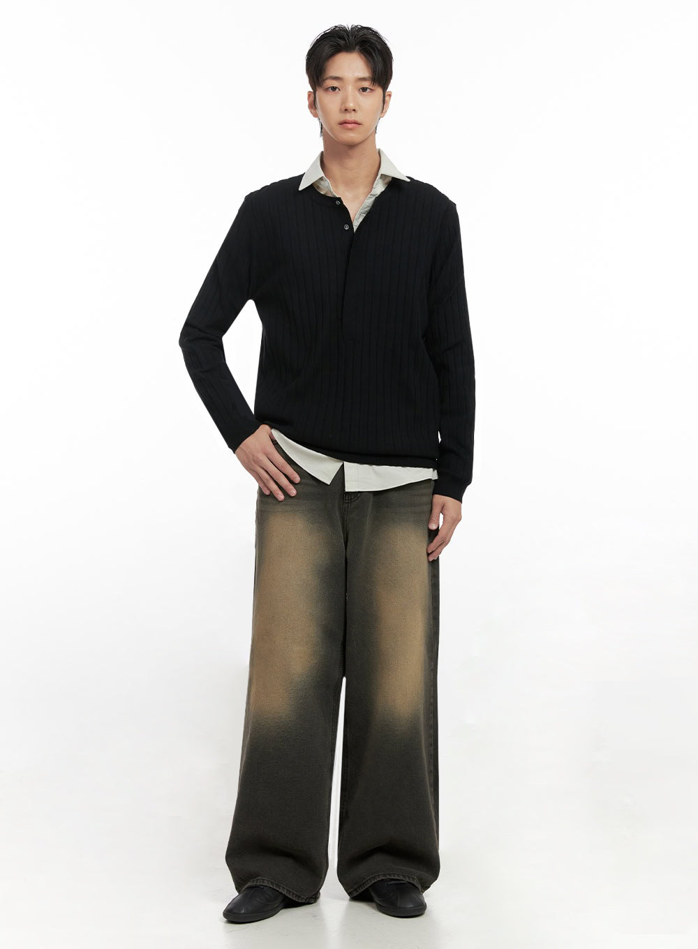 Men's Classy Collar Buttoned Shirt ID406