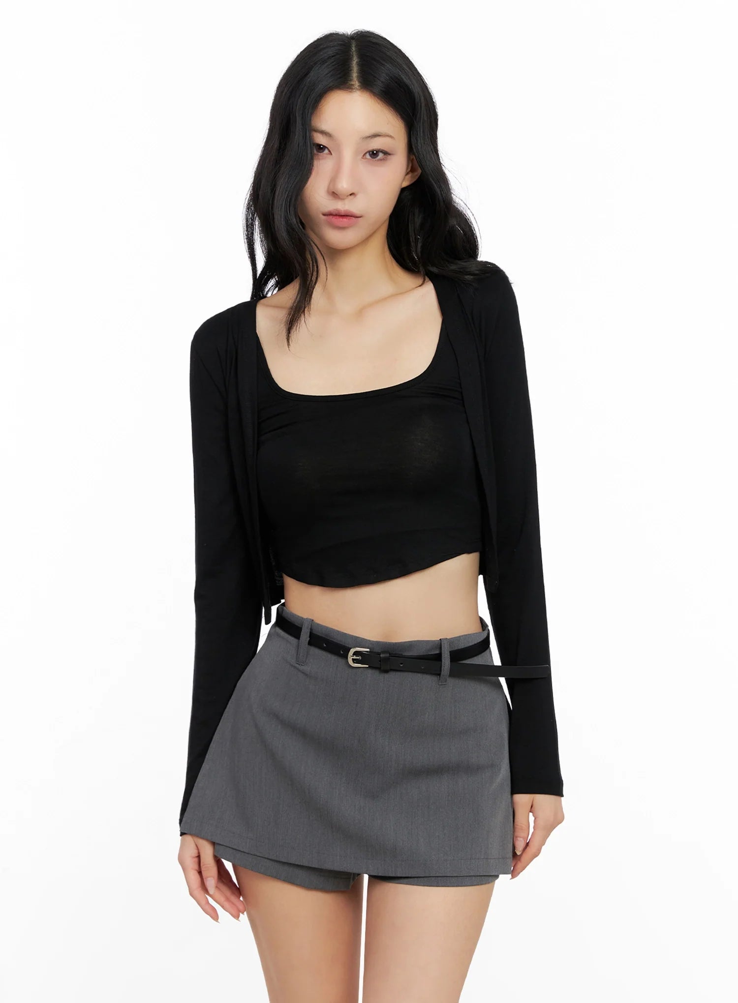 Cropped Tank & Cardigan Set IG508