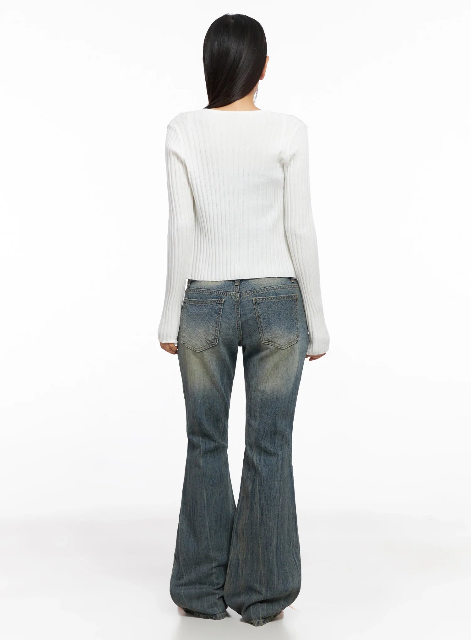 Ribbed Slim Fit Cardigan IG528