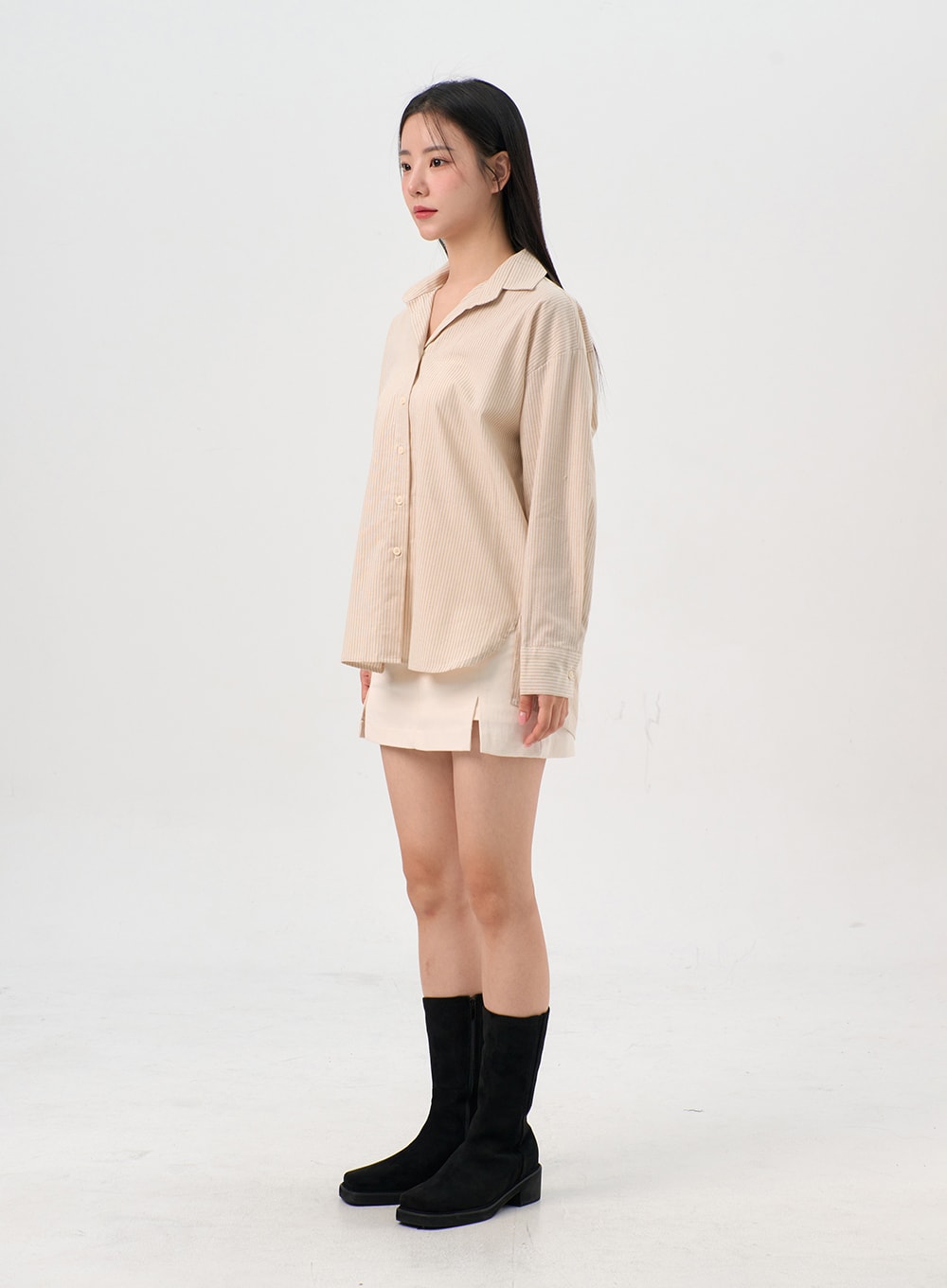 Striped Button Down Shirt OS302