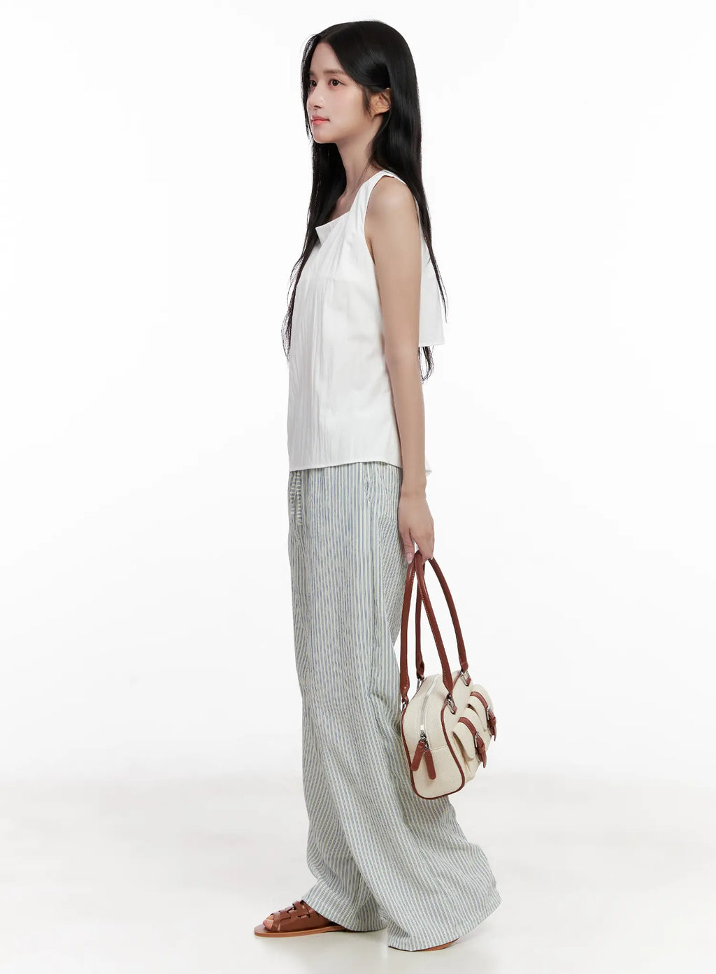 Back-Tie Square-Neck Tank CL516