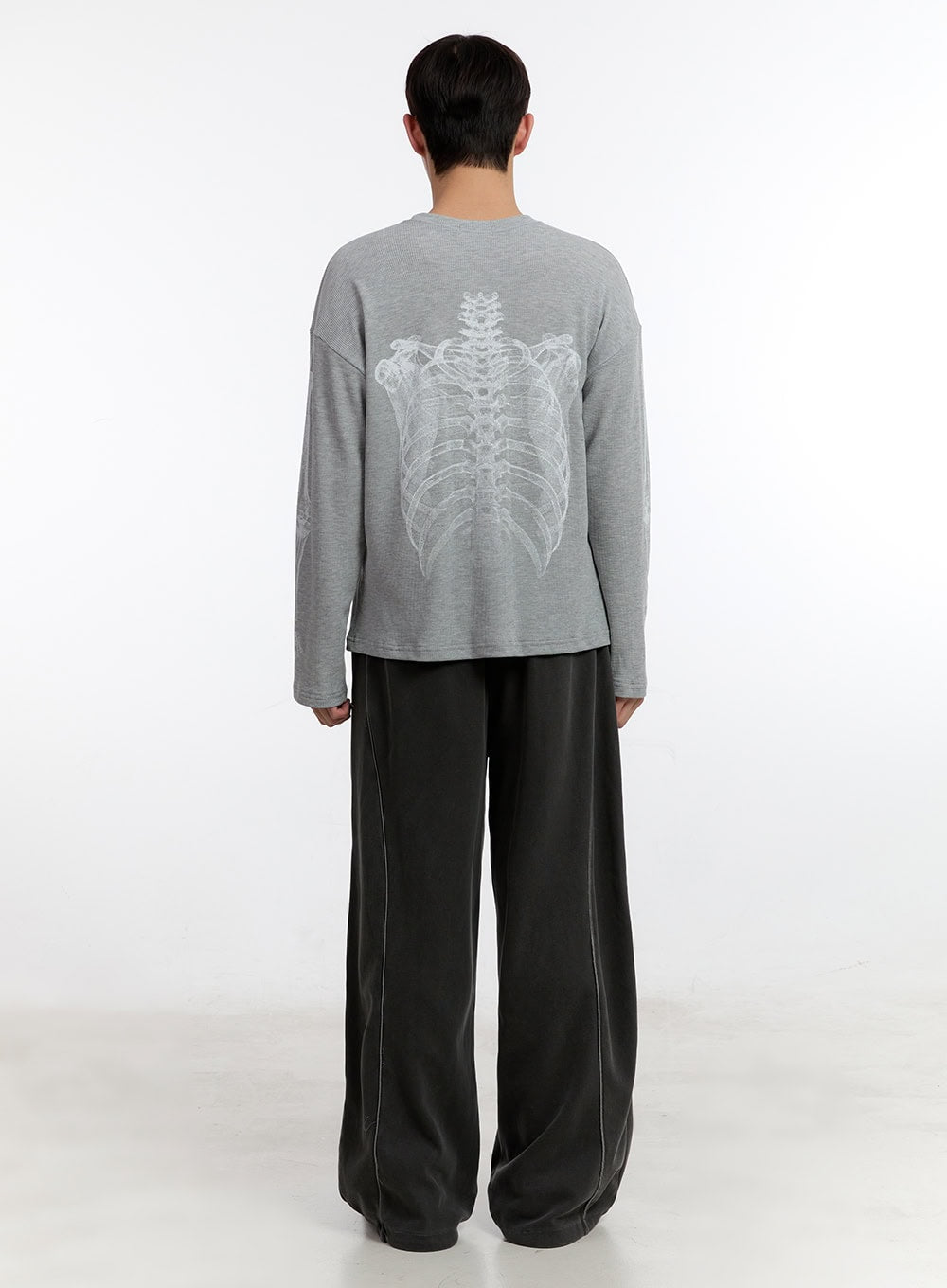 Men's Skeleton Graphic Long Sleeve Top IA504