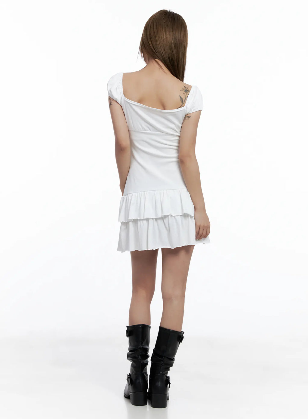 Tiered Ruffle Mini Dress CL514