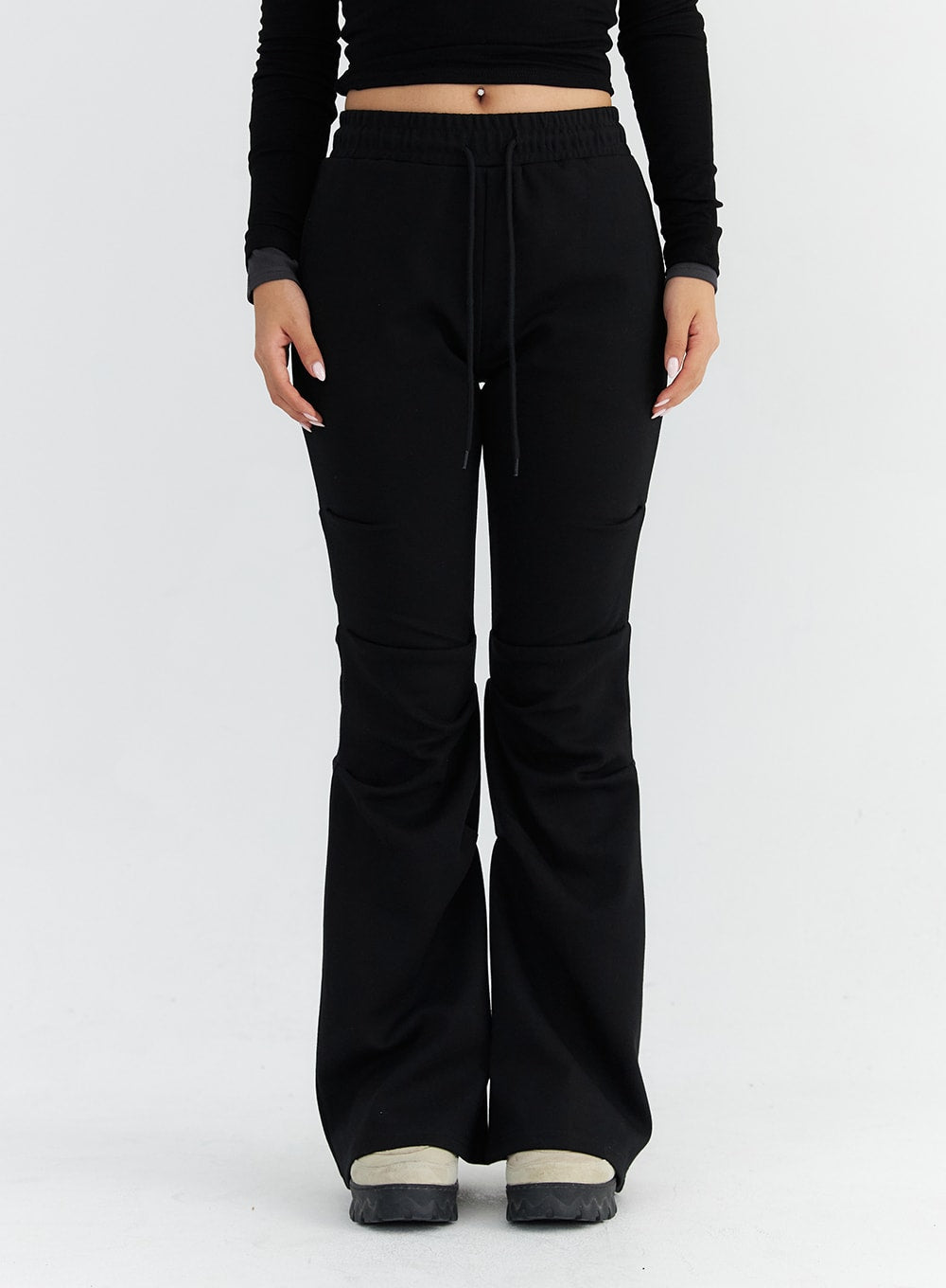 Pintuck Bootcut Jeans CO313