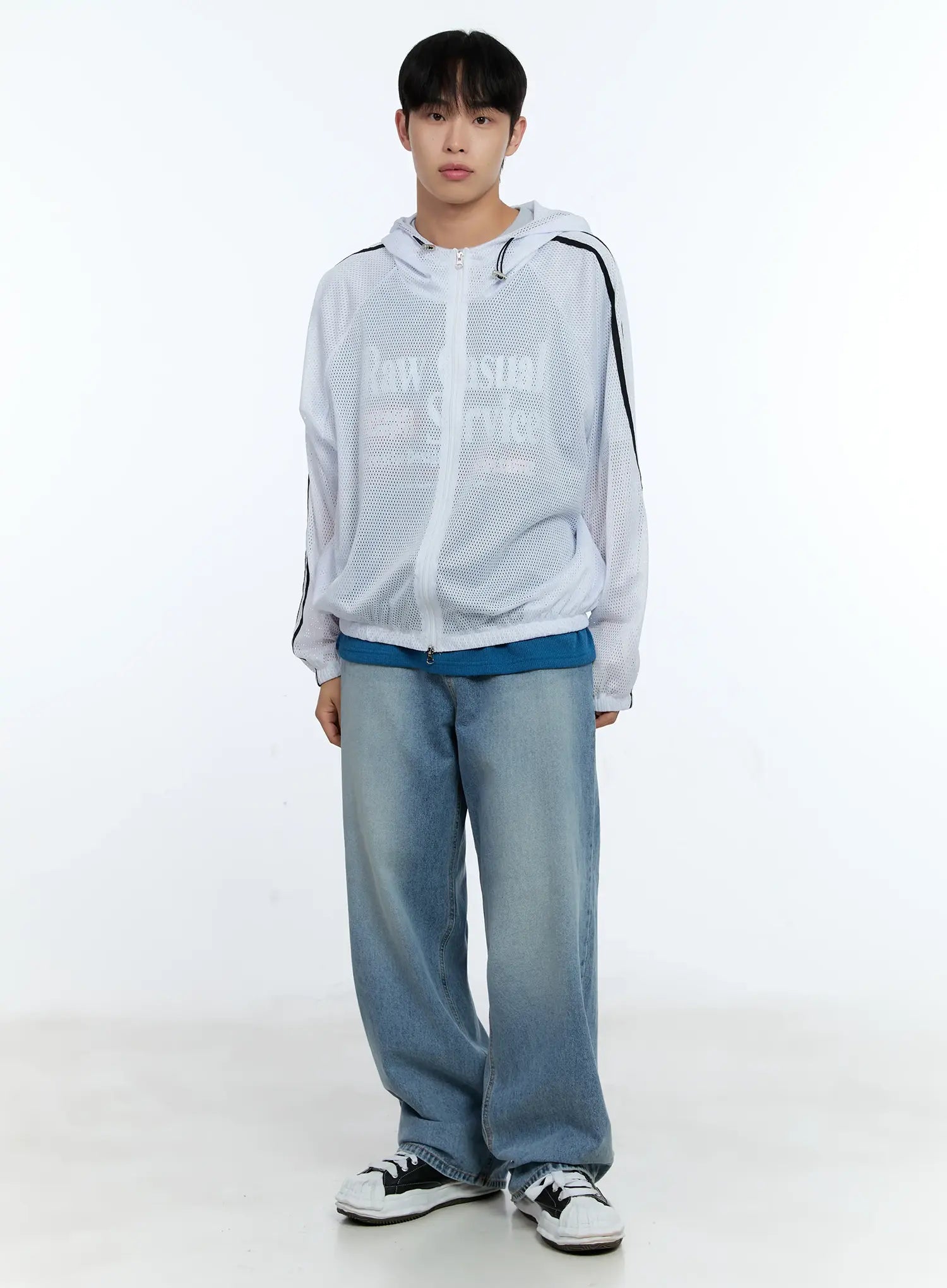 Men's Mesh Zip-Up Hoodie IG519