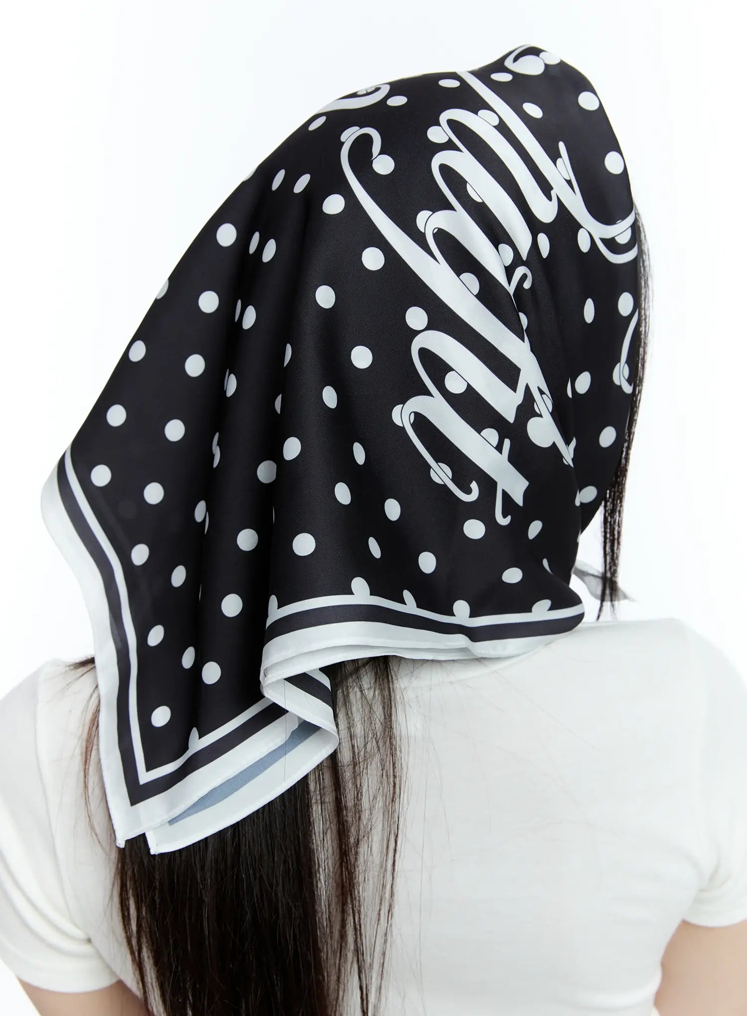 Polka Dot Graphic Scarf CU527