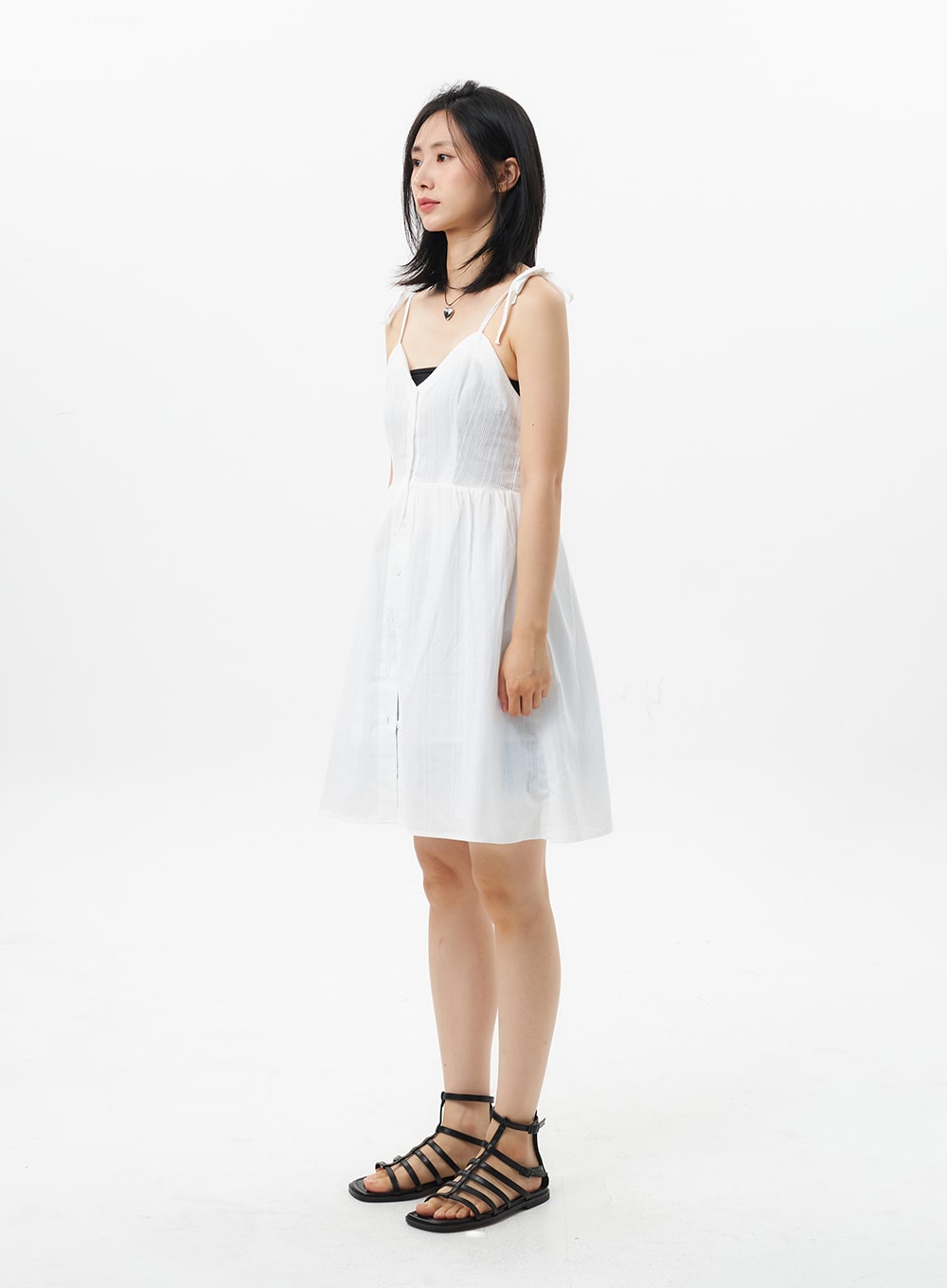 Button Mini Dress OL305