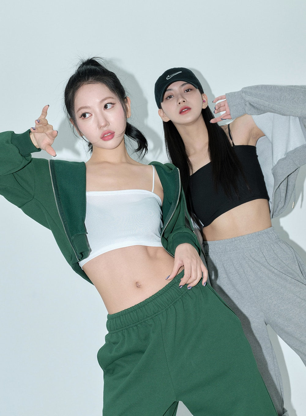 Lewkin Soft Basic Two Way Hoodie Zip Up C1210