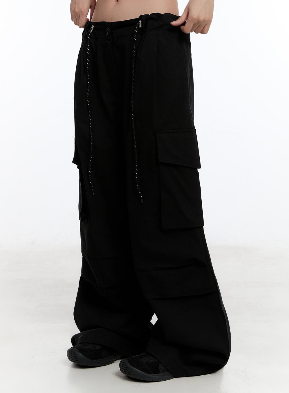 Pintuck Wide-Leg Pants IU509