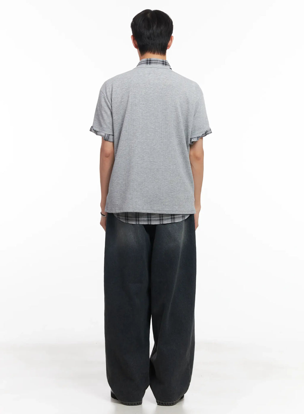 Men's Washed Baggy Jeans IU519