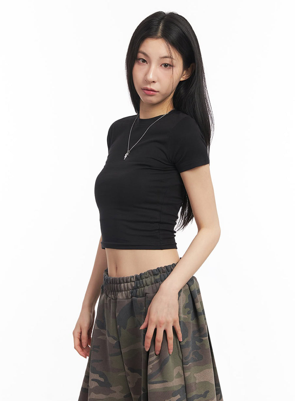 Essential Cotton Crop Top IY529