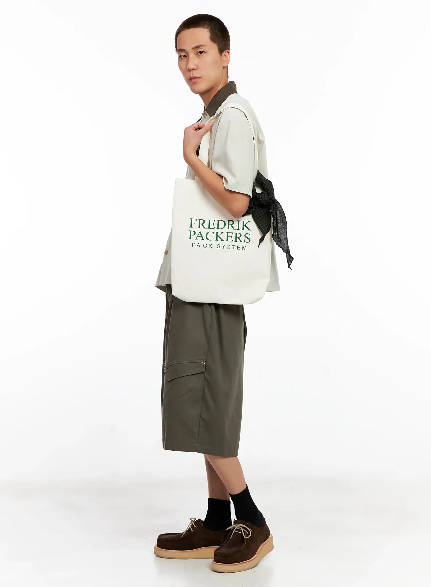 Men's Two-Tone Button-Up IG511