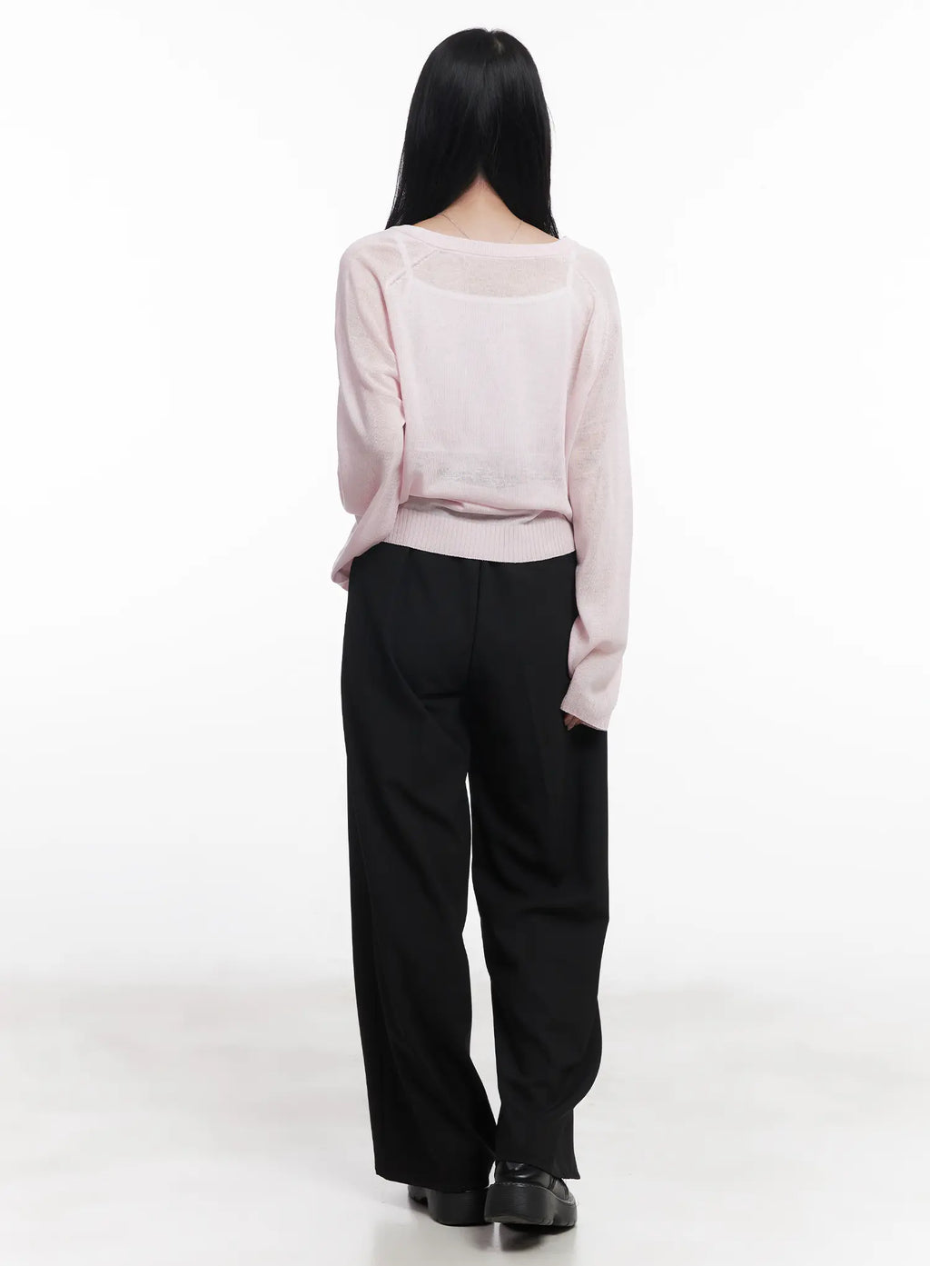 Pintuck Tailored Slacks CU523