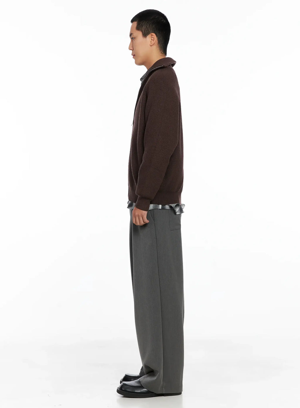 Men's Pintuck Wide-Leg Trousers IS502