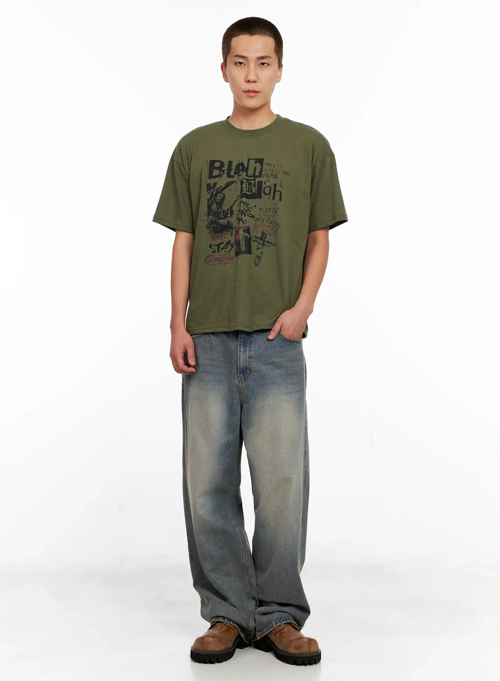 Men's Casual Graphic Tee IG511