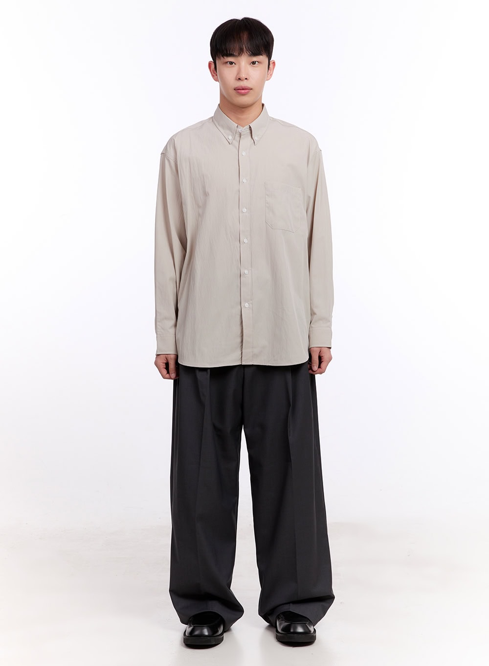 Men's Collared Long Sleeve Shirt IM512