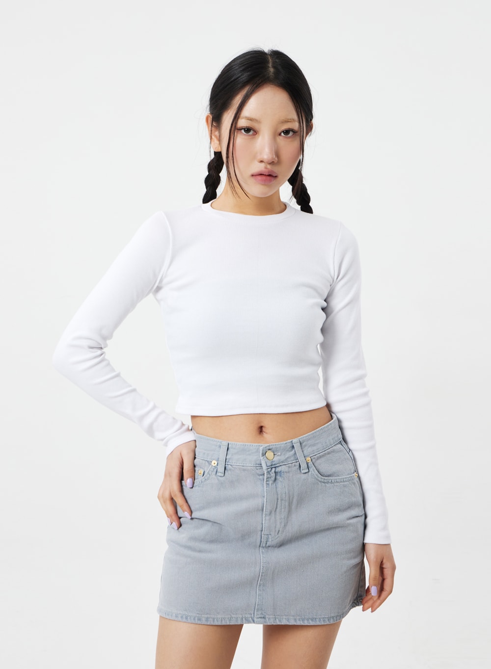 Long Sleeve Cropped Top CM324
