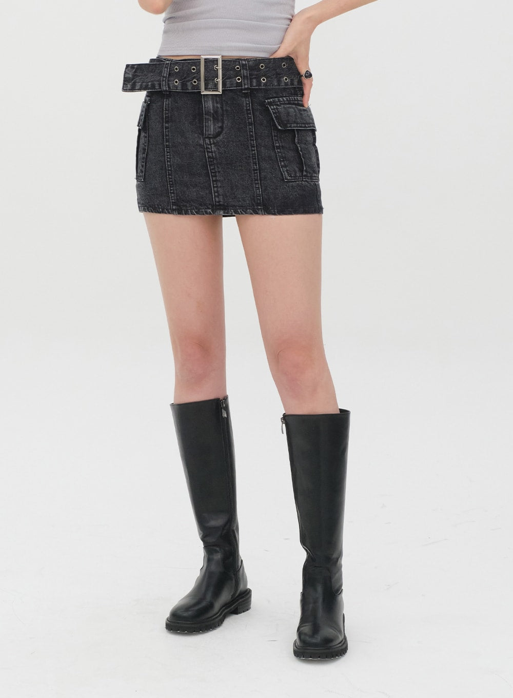 Denim Mini Skirt J21