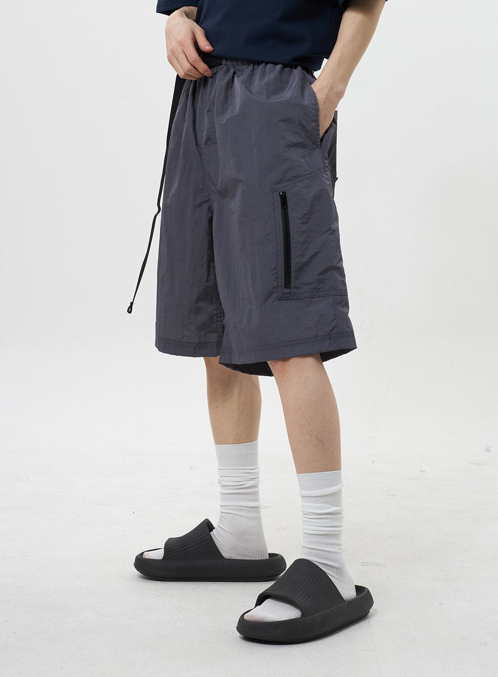 Nylon Bermuda Pants Unisex CY322