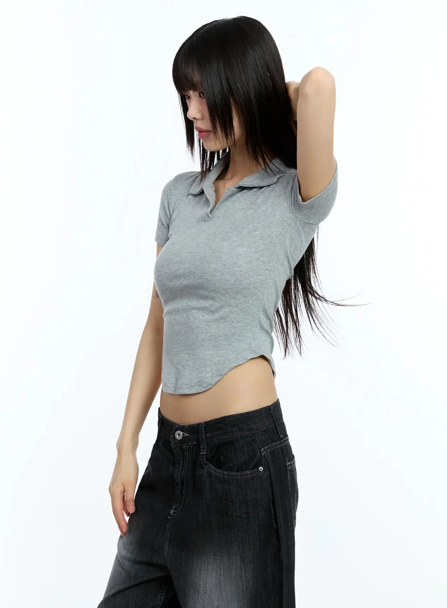 Collared Slim-Fit Tee IU524