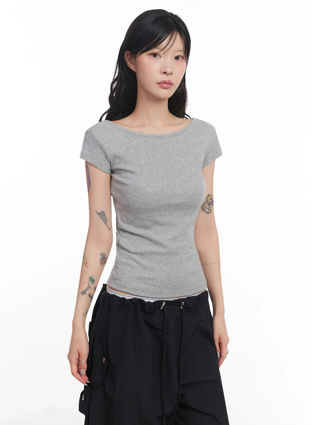 Cap-Sleeve T-Shirt IC503
