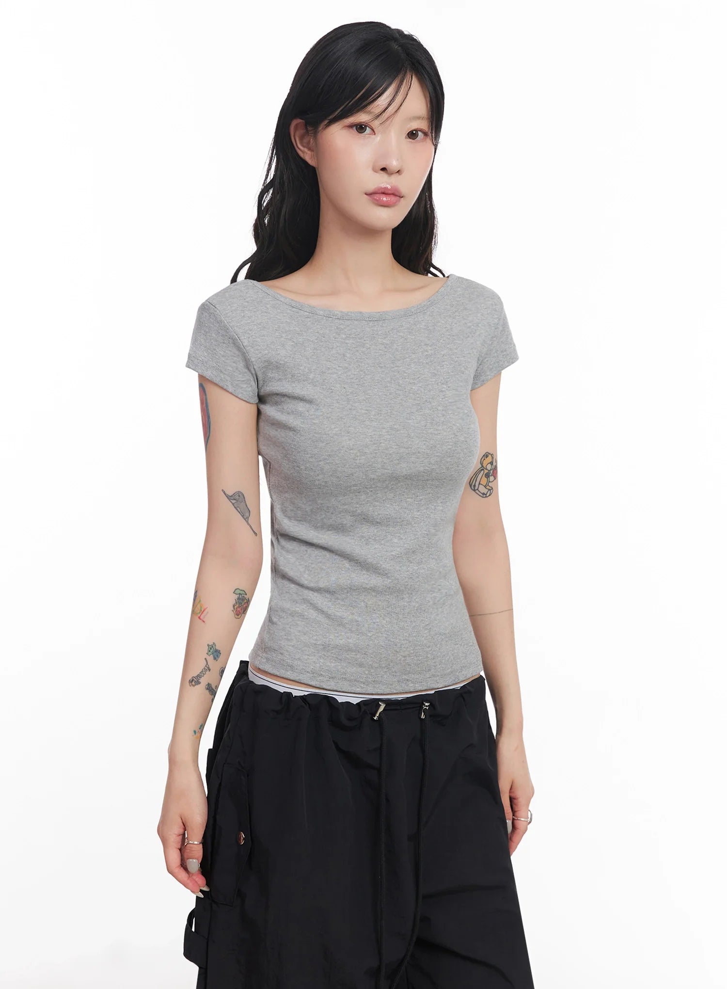 Cap-Sleeve T-Shirt IC503