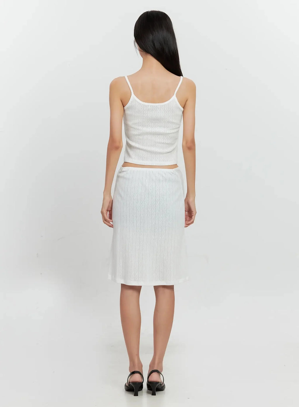 Faux-Leather Slingback Heels IS516