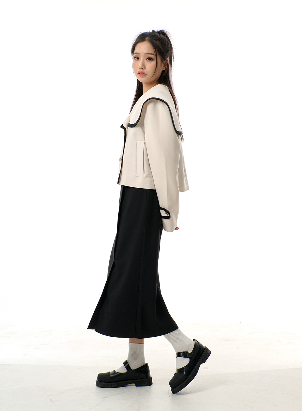 Side Button Detail Sleeveless Maxi Dress BJ312