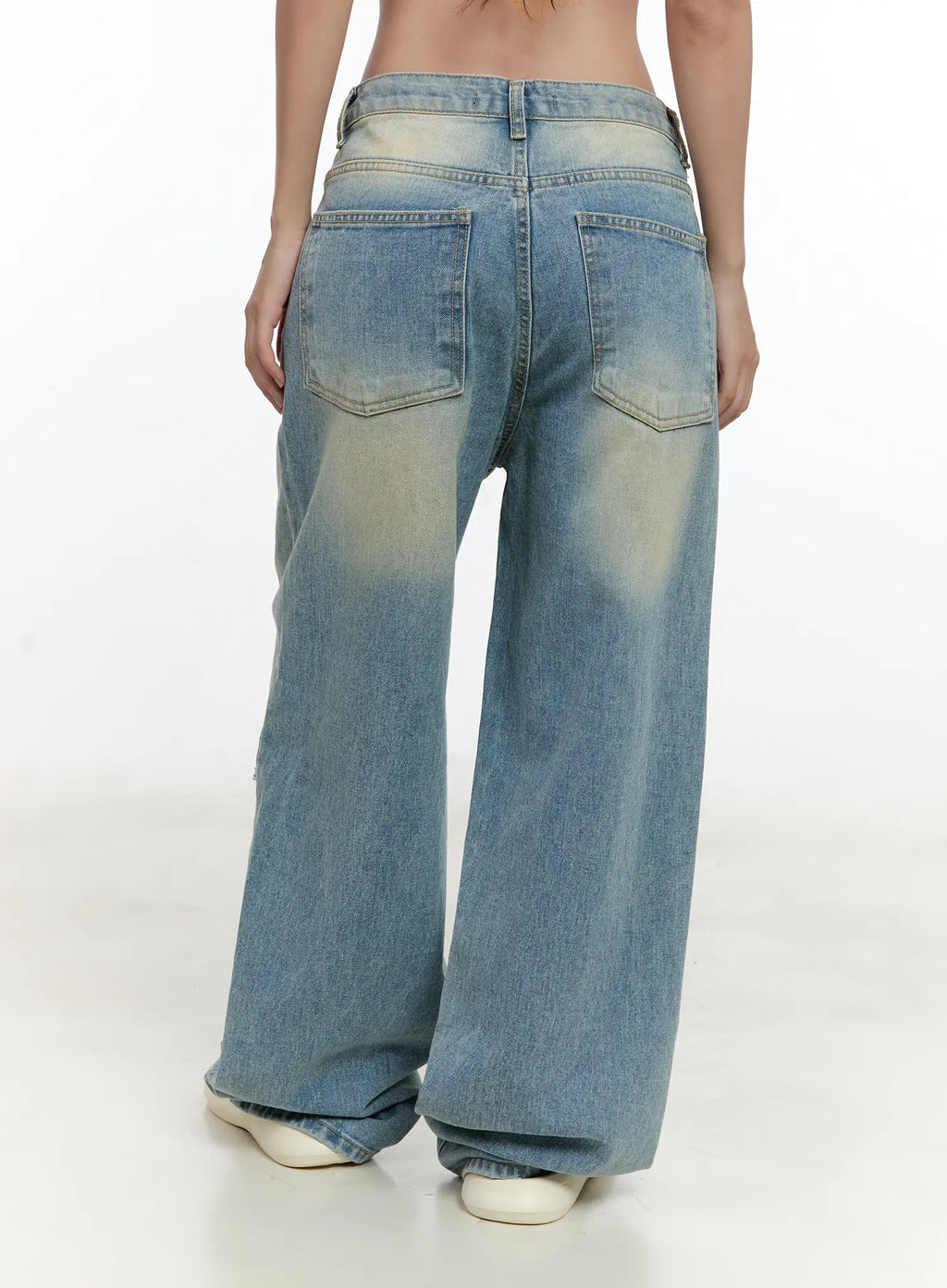 Naeun Distressed Baggy Jeans CL531