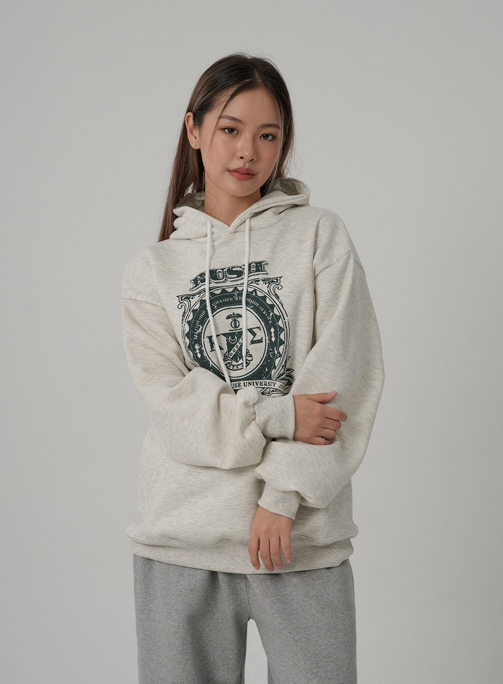 Printed Hooded Sweatshirt CN08